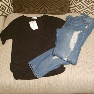Forever 21 Skinny distressed jeans size 12  plus